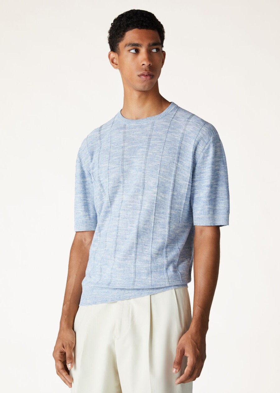 tori crewneck in zijde saltwater
