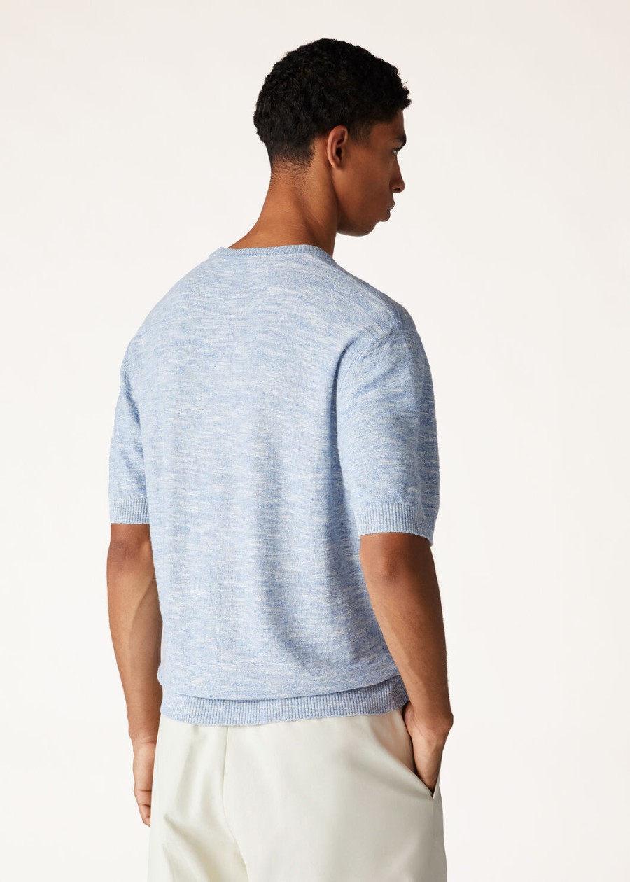 tori crewneck in zijde saltwater