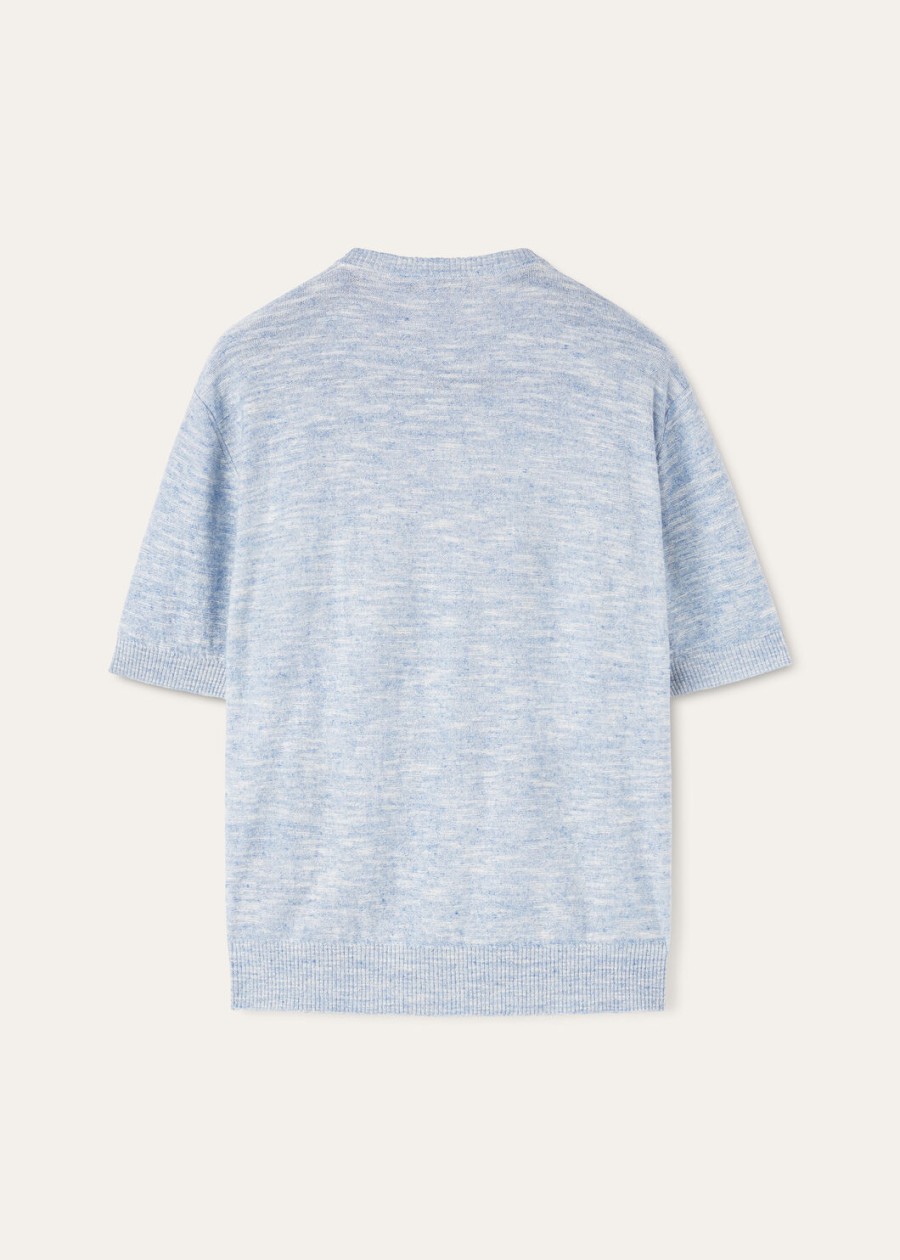 tori crewneck in zijde saltwater