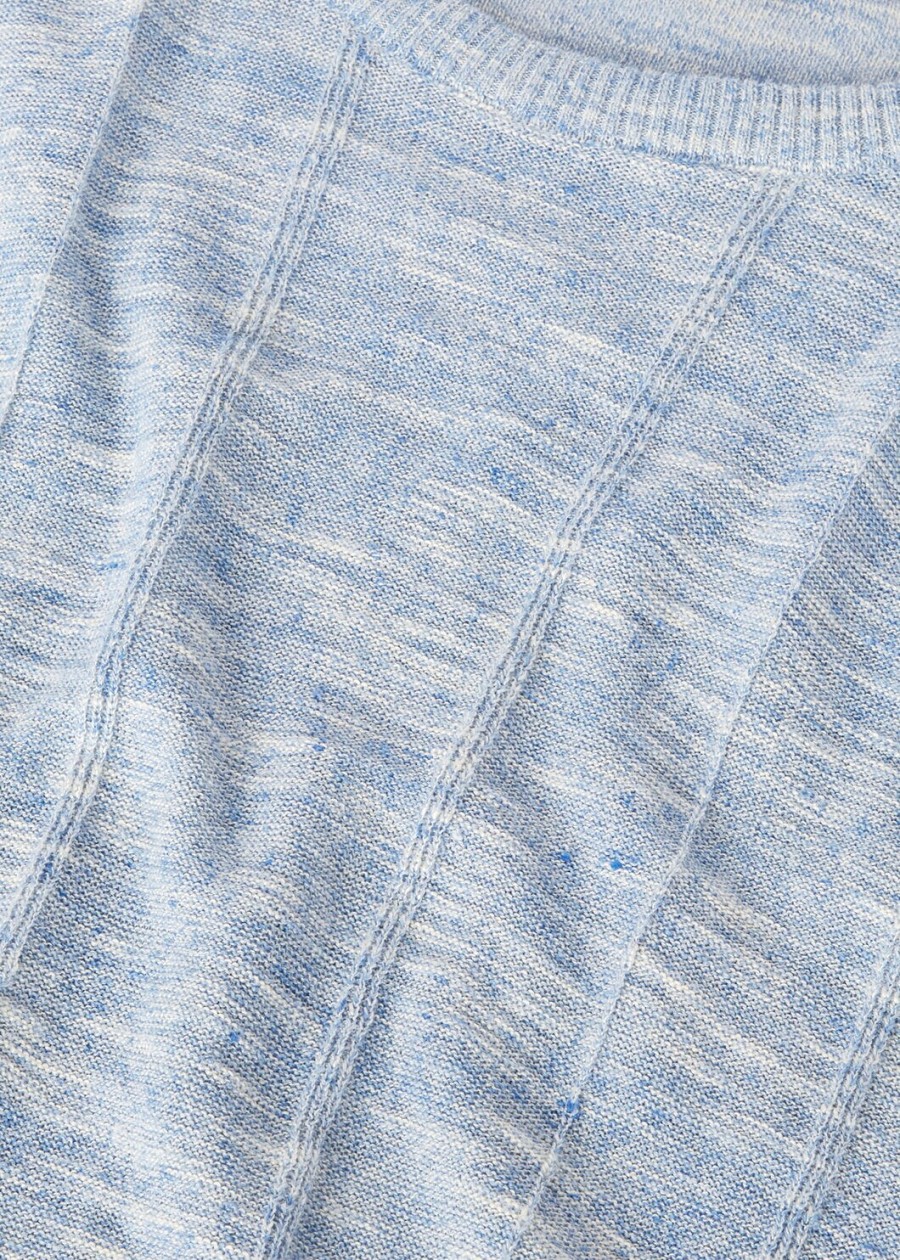 tori crewneck in zijde saltwater