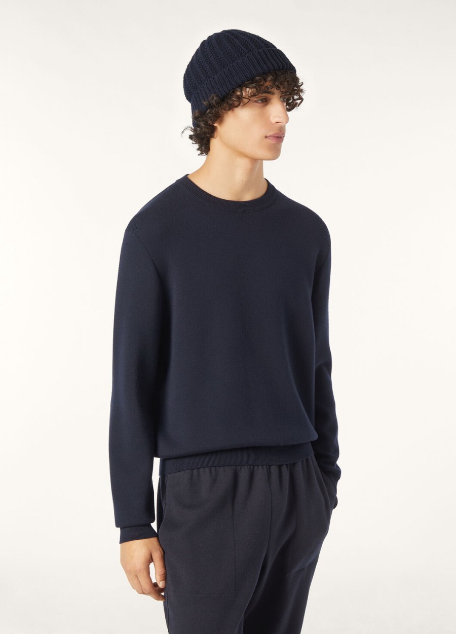 the gift of kings crewneck marineblauwgrijs melange