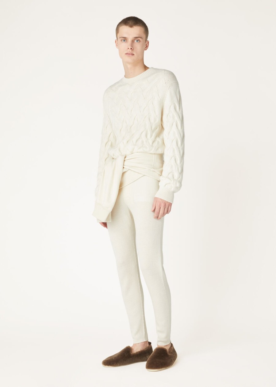 coconing crewneck baby cashmere white snow