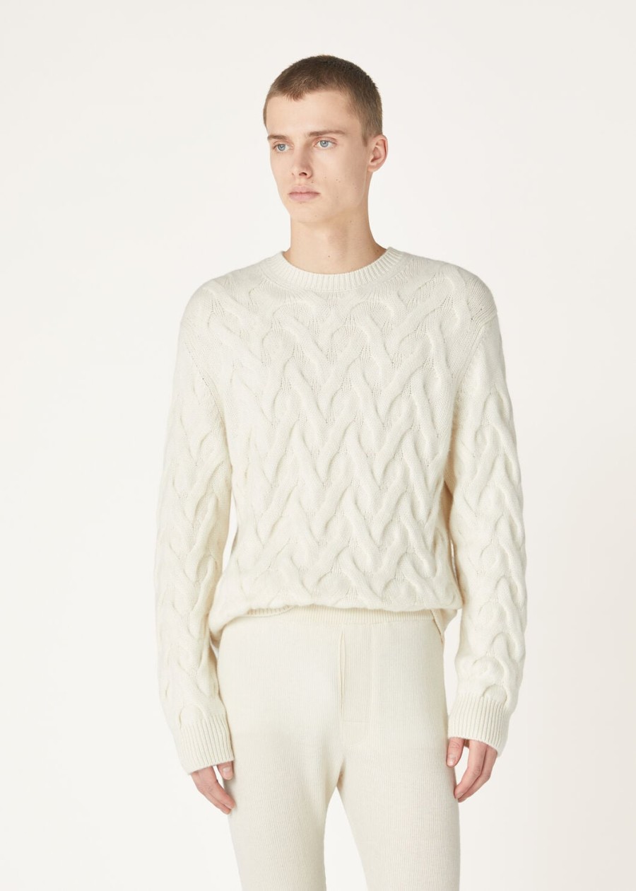 coconing crewneck baby cashmere white snow
