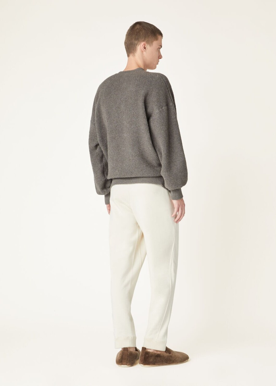 coconing crewneck van kasjmier scheerwol met peer-melange