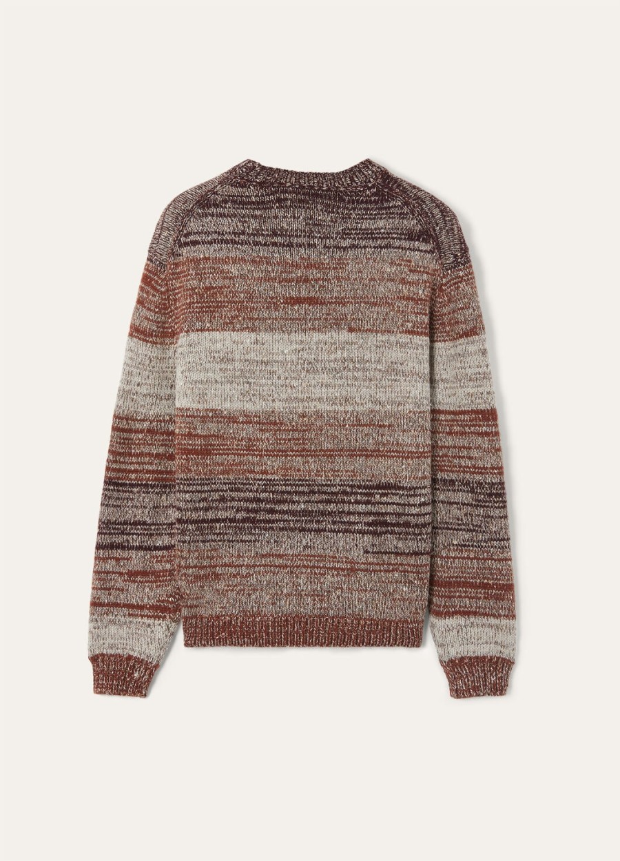 ispra crewneck zijde kasjmier kashanootmuskaatboysenberry