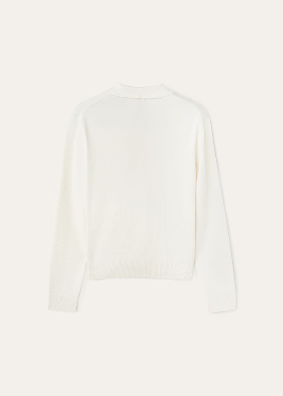 siena polo shirt van katoen en zijde met speltmotief