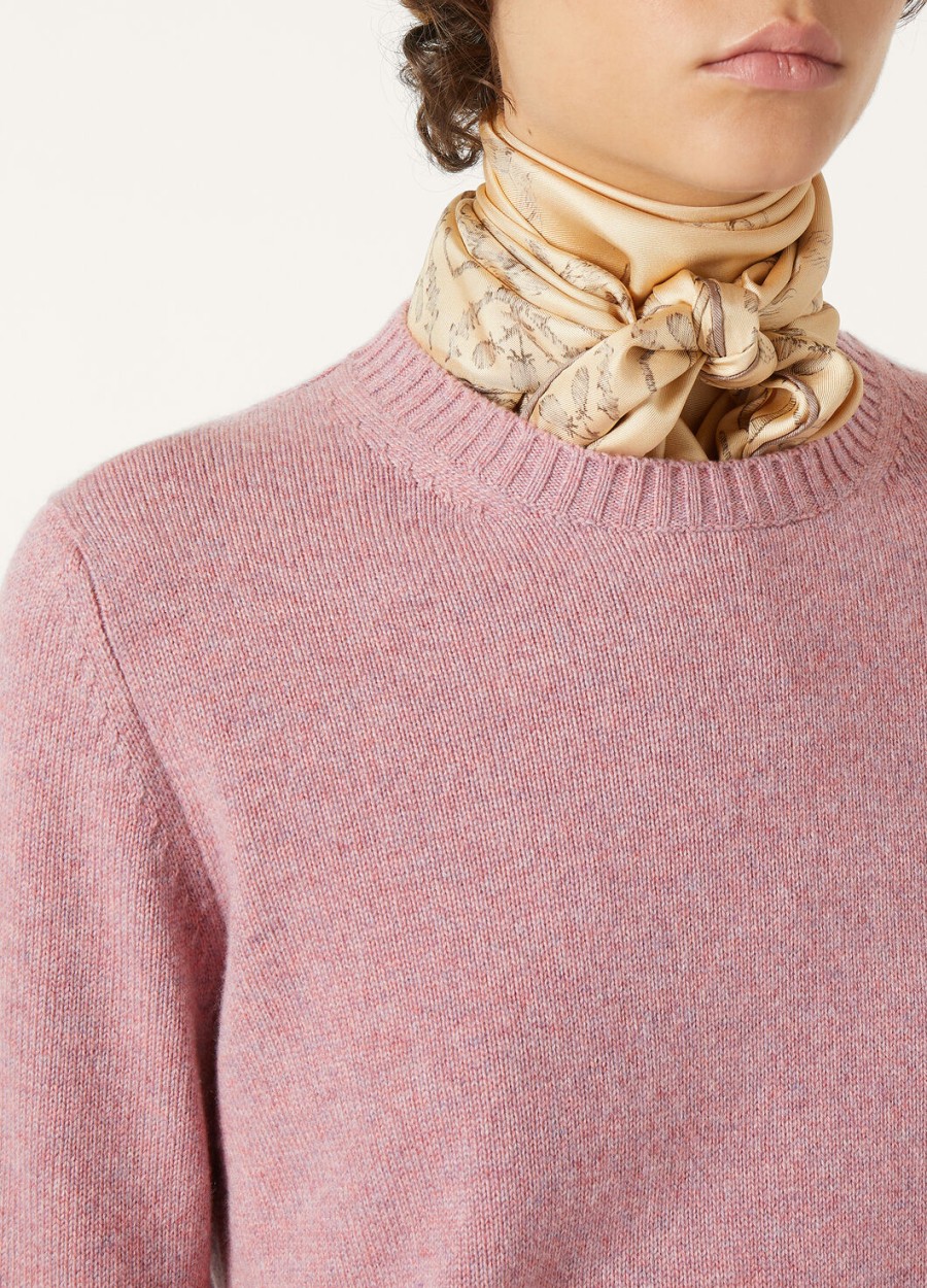 parksville crewneck baby cashmere paarse chips melange