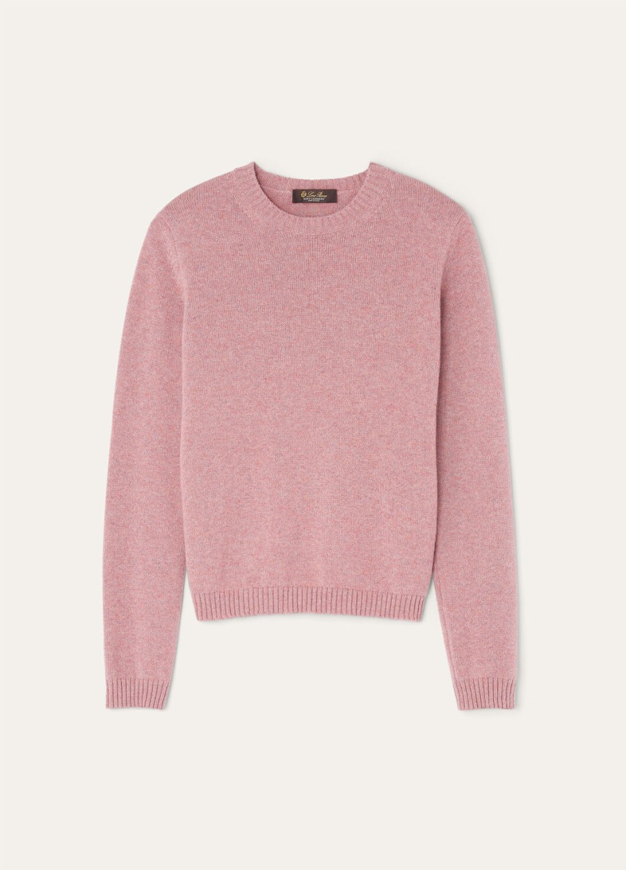 parksville crewneck baby cashmere paarse chips melange