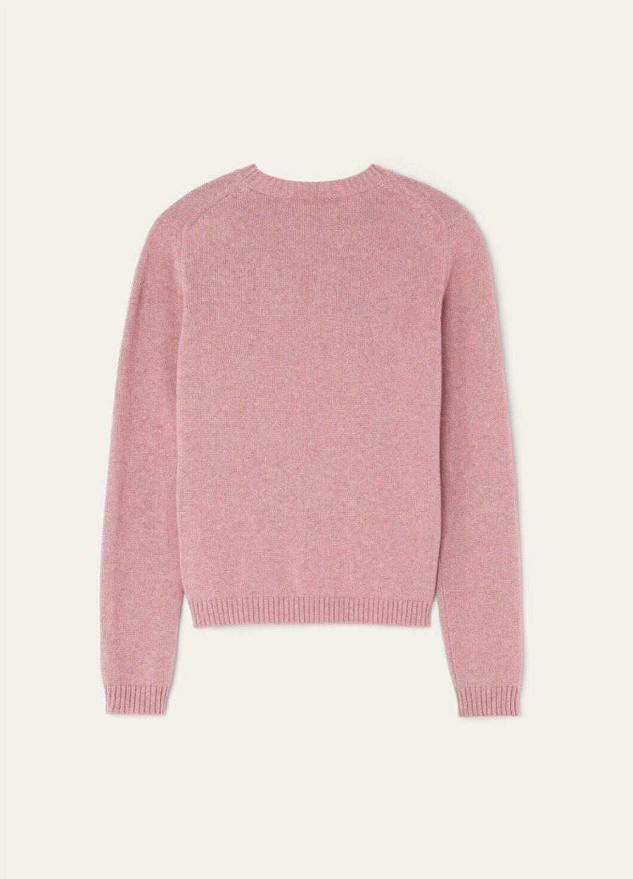parksville crewneck baby cashmere paarse chips melange