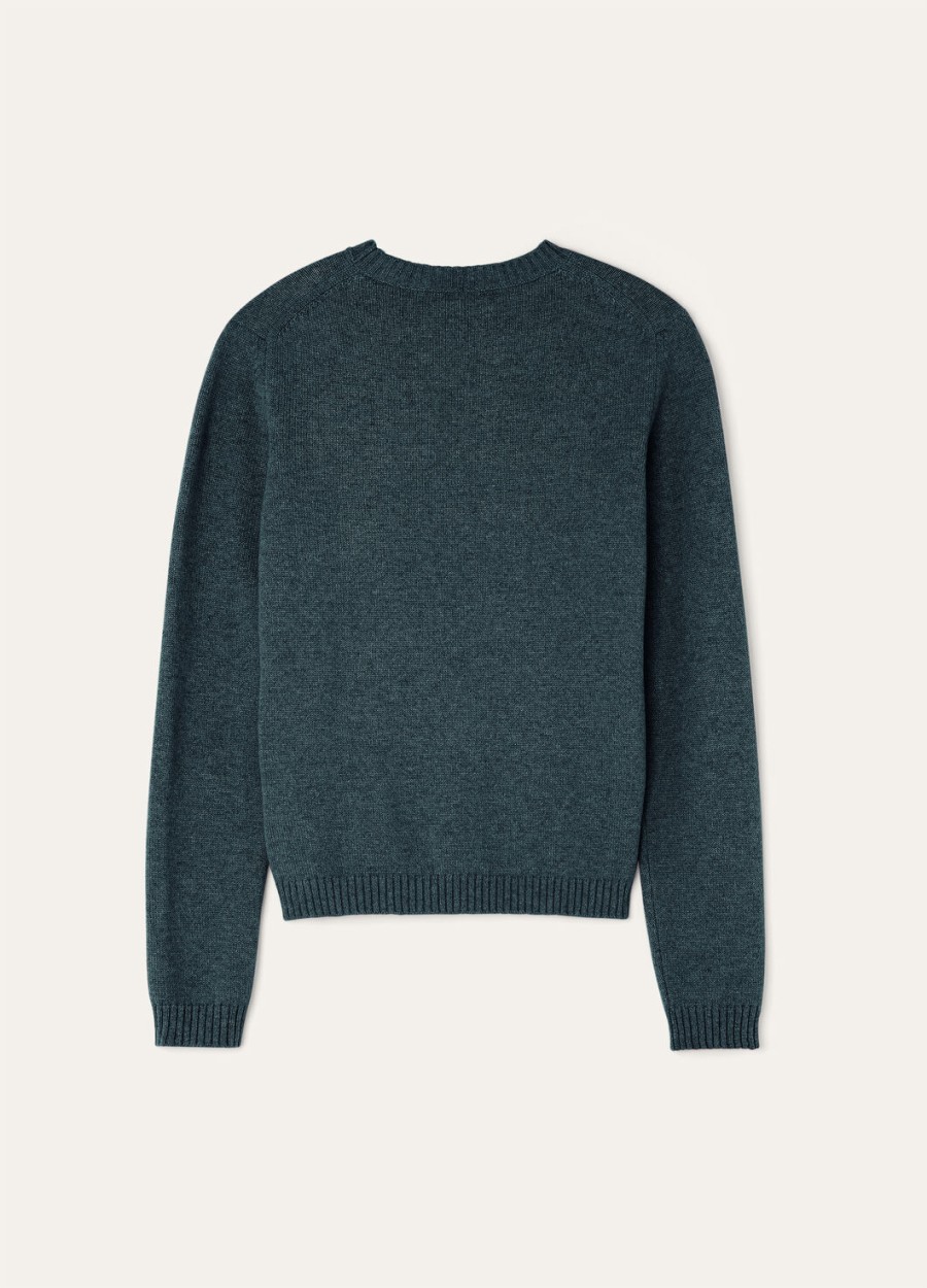 parksville crewneck baby cashmere boreal green