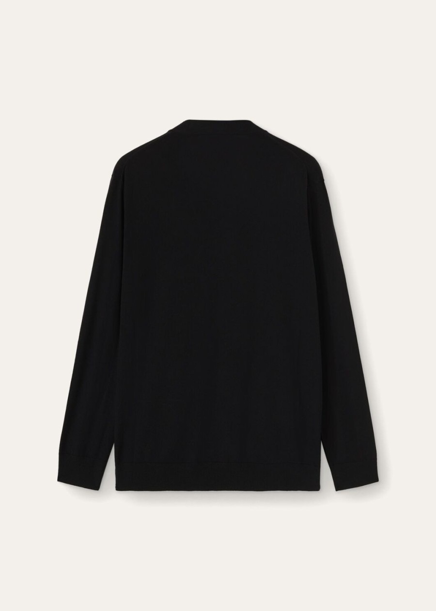 vicuña cardigan zwart