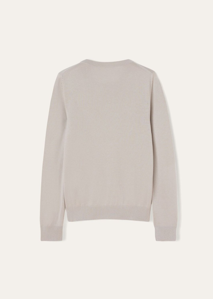 neo piuma crewneck cashmere azure greydenim blue