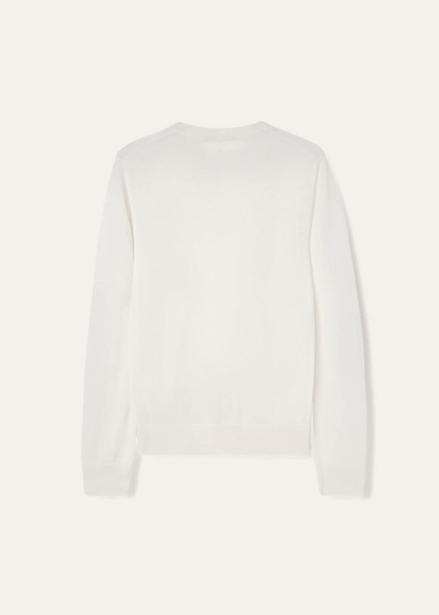 nieuwe piuma v-deck cashmere white