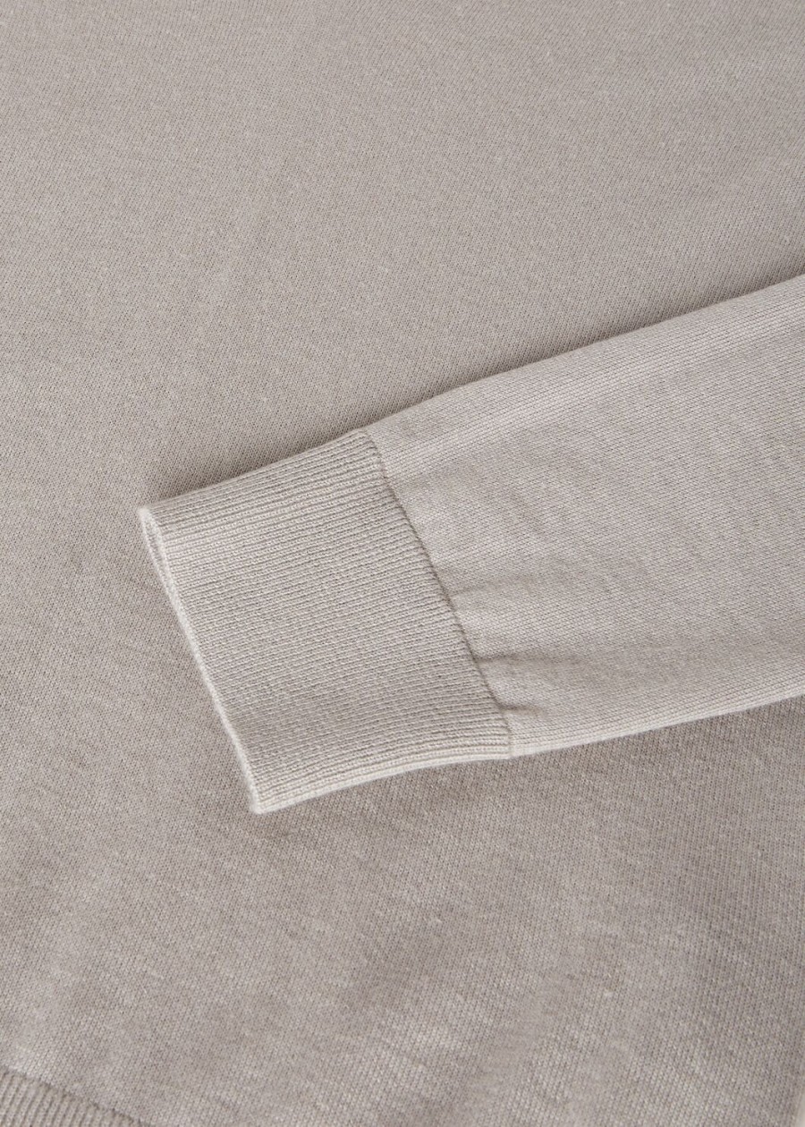 nieuwe piuma v-hals trui in kasjmier azuurgrijsdenimblauw