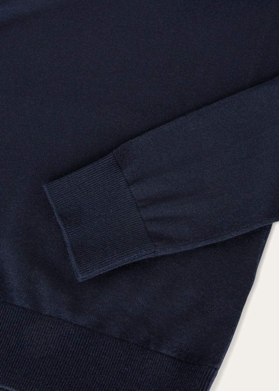 nieuwe piuma v-deck cashmere marineblauw