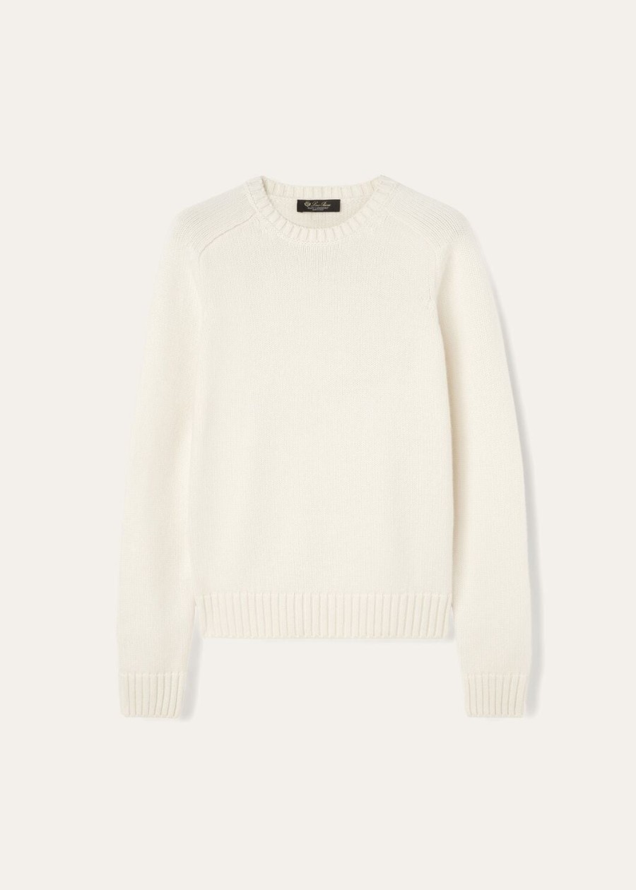 parksville crewneck baby cashmere white titanium
