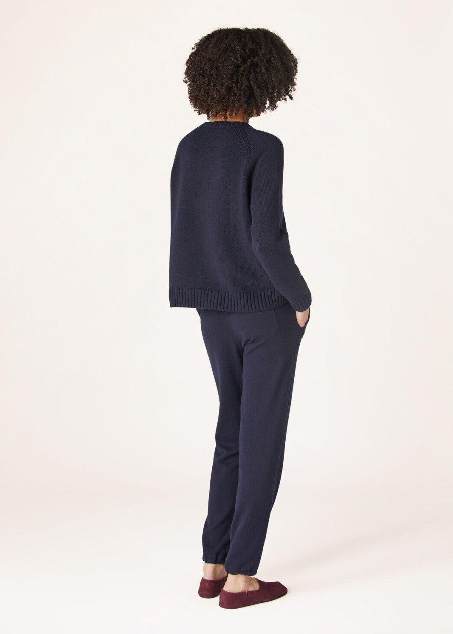 parksville crewneck baby cashmere navy