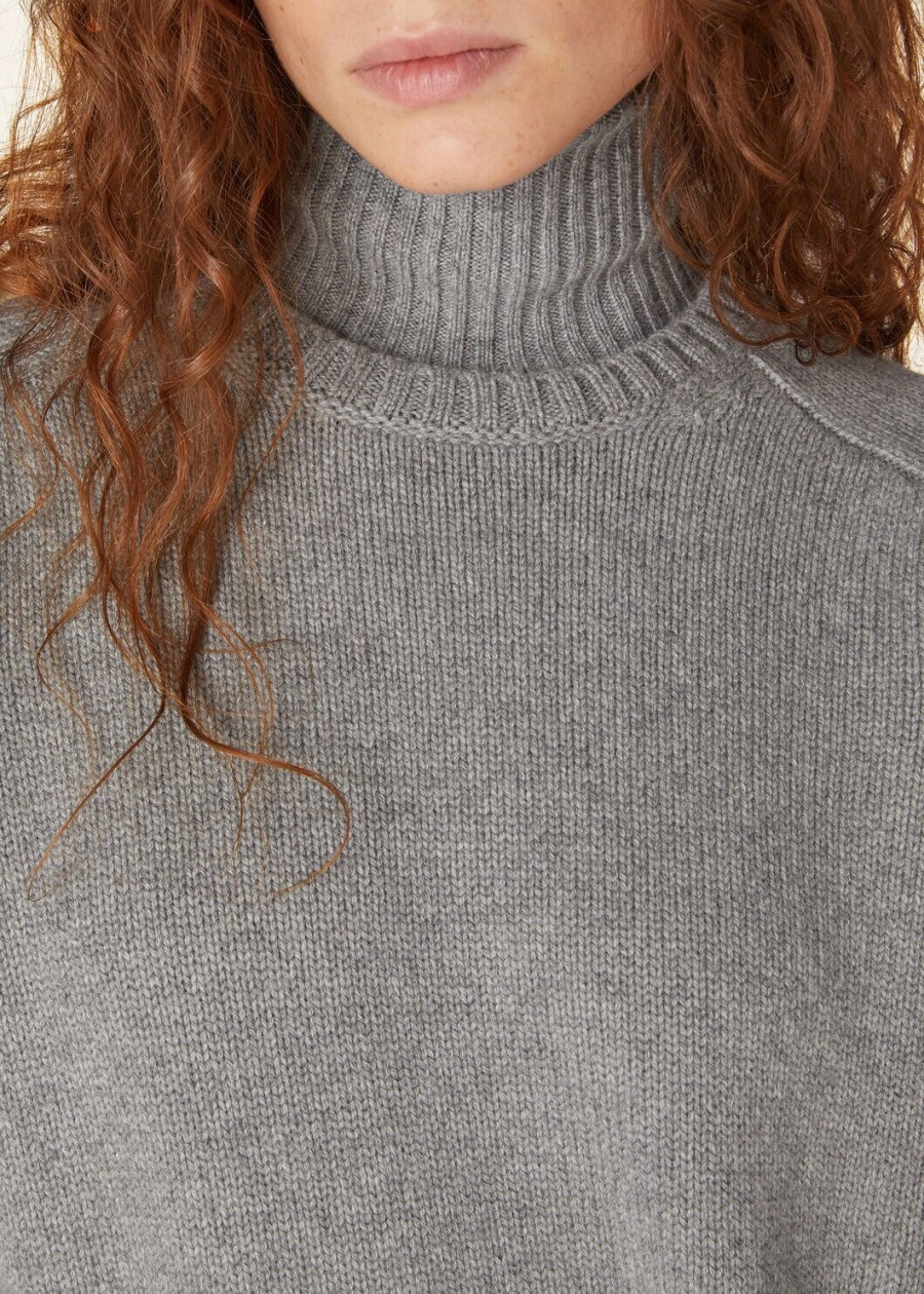 parksville crewneck baby cashmere flannel melange