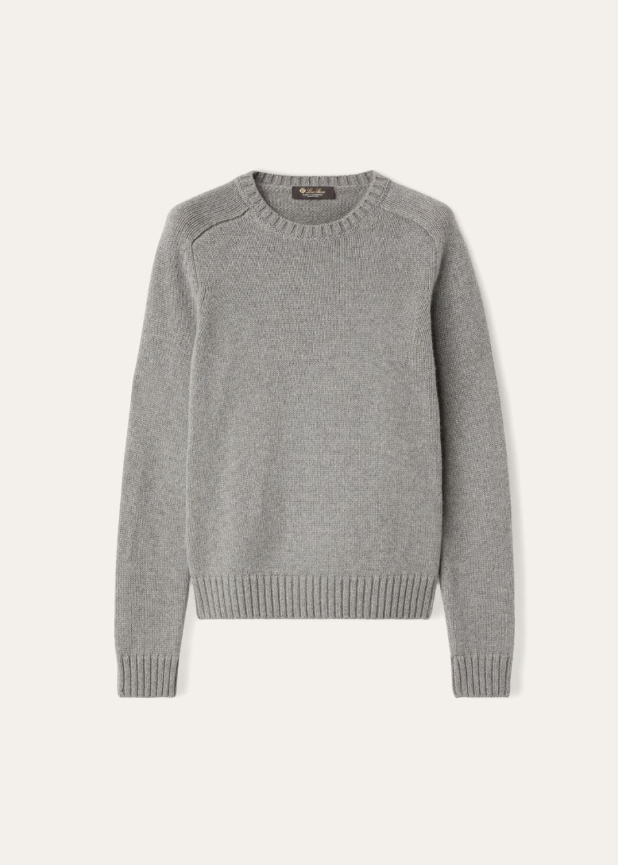 parksville crewneck baby cashmere flannel melange