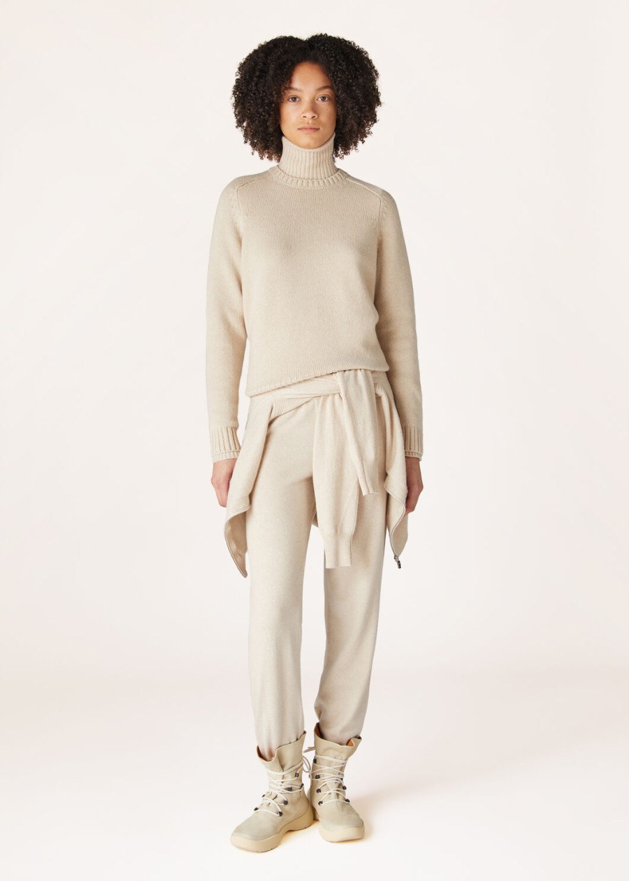 parksville crewneck baby cashmere natural melange