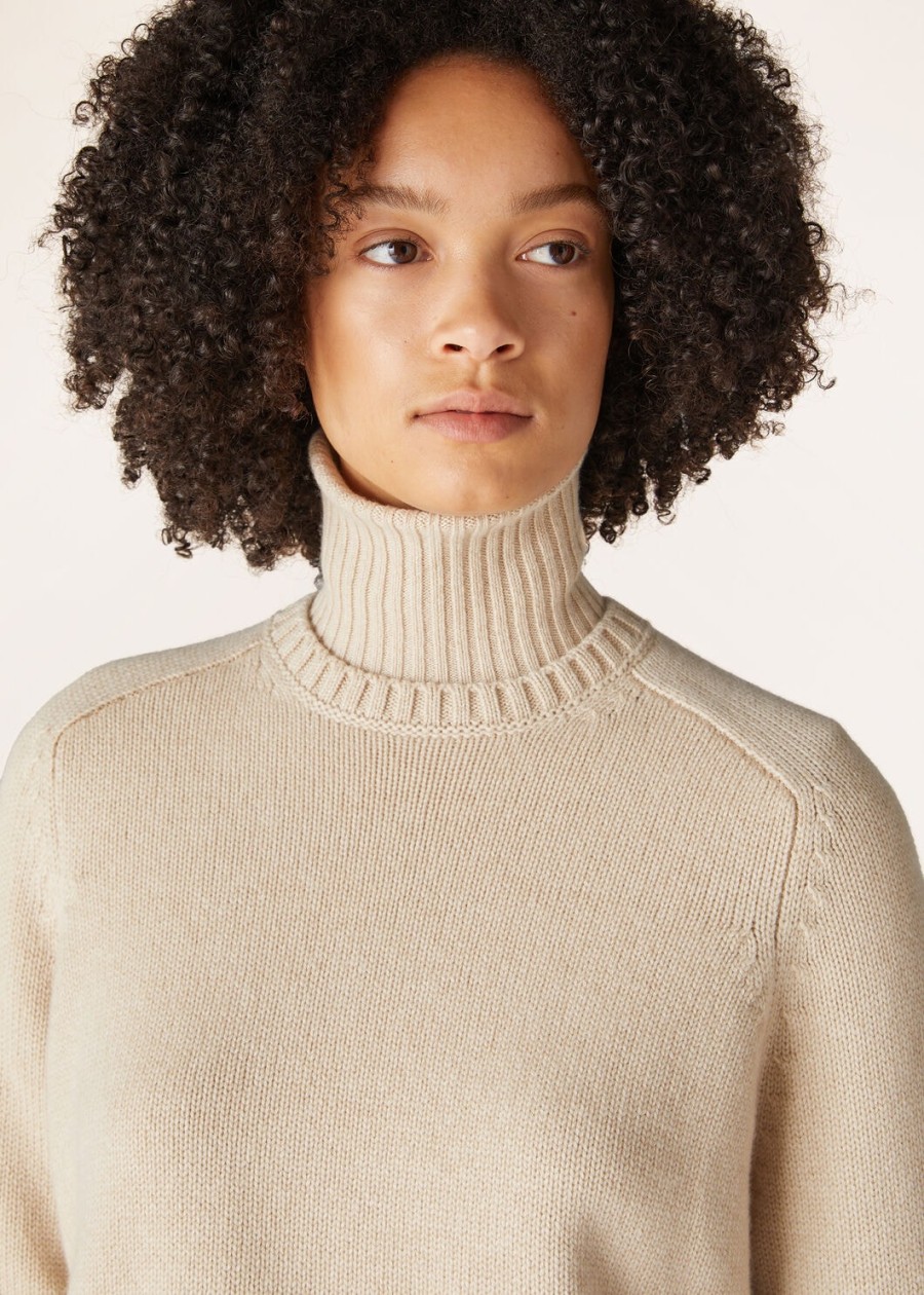 parksville crewneck baby cashmere natural melange