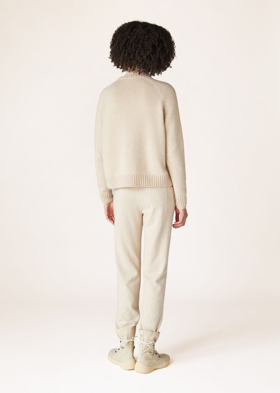 parksville crewneck baby cashmere natural melange