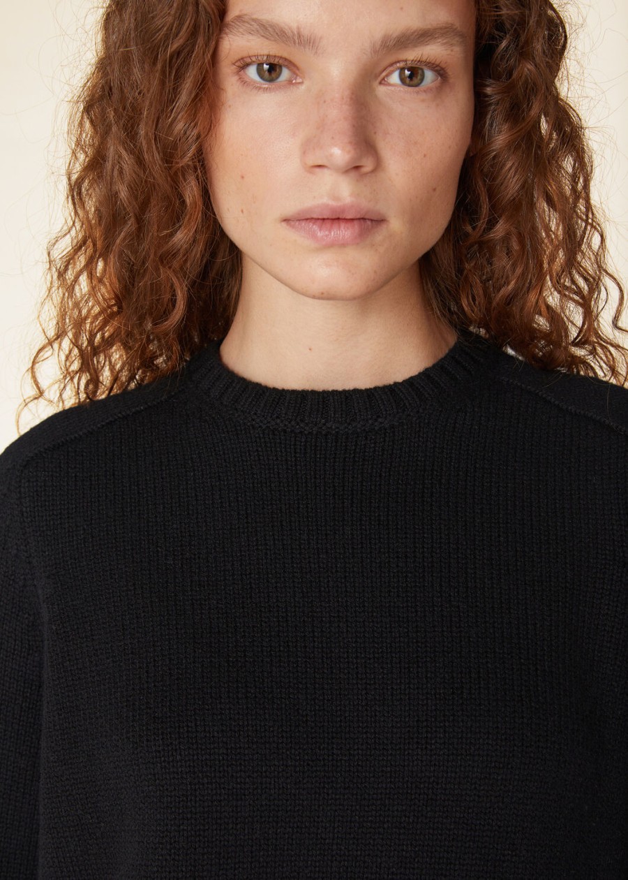 parksville crewneck baby cashmere zwart