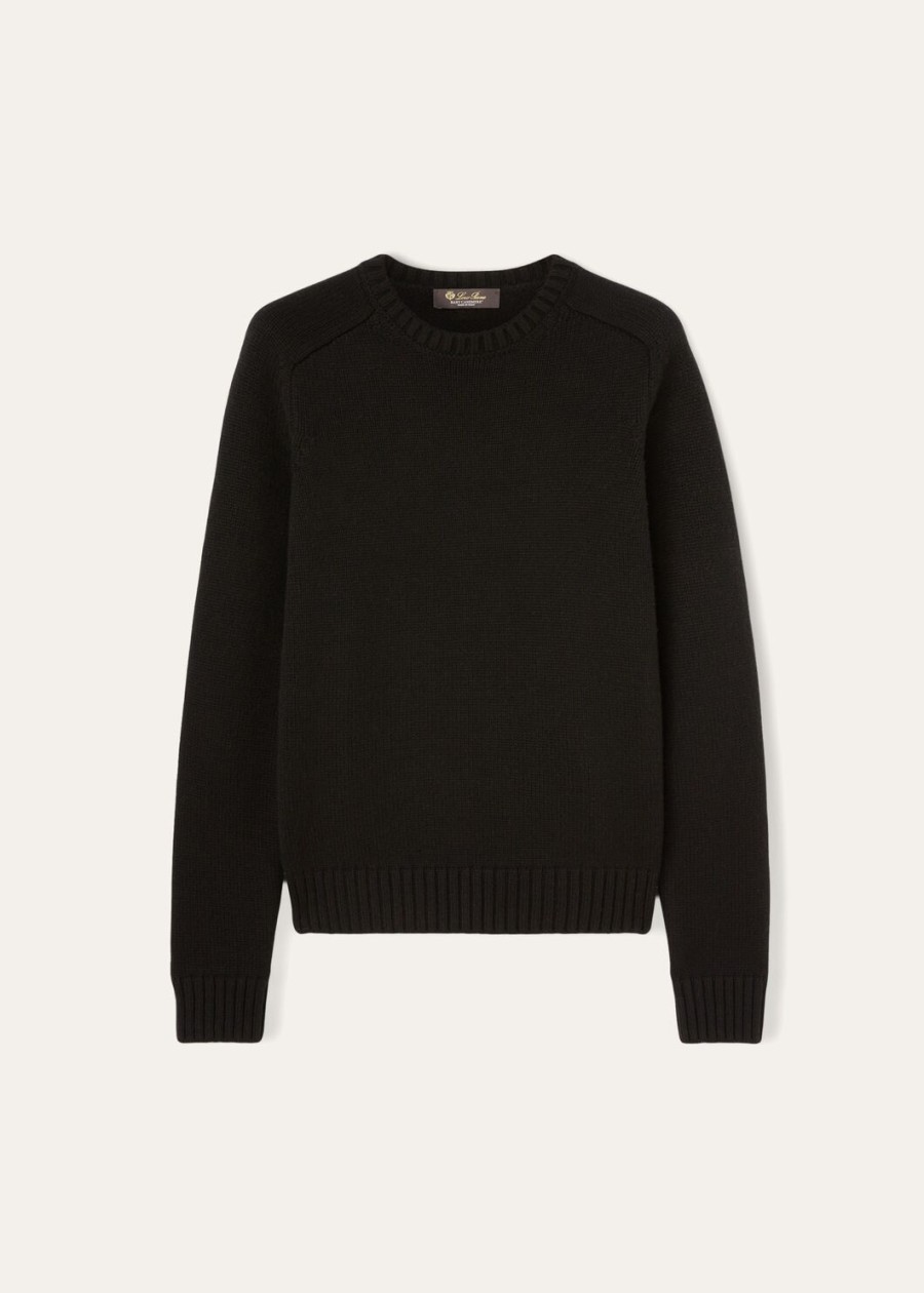 parksville crewneck baby cashmere zwart