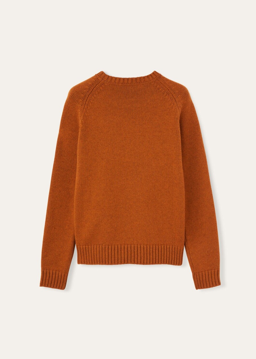 parksville crewneck baby cashmere autumn blaze melange