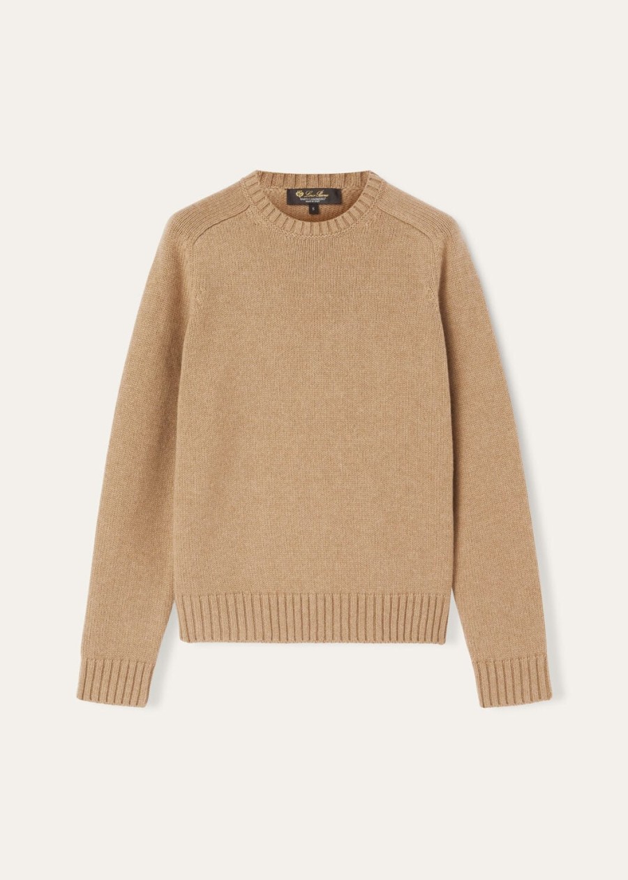 parksville crewneck baby cashmere golden wheat melange
