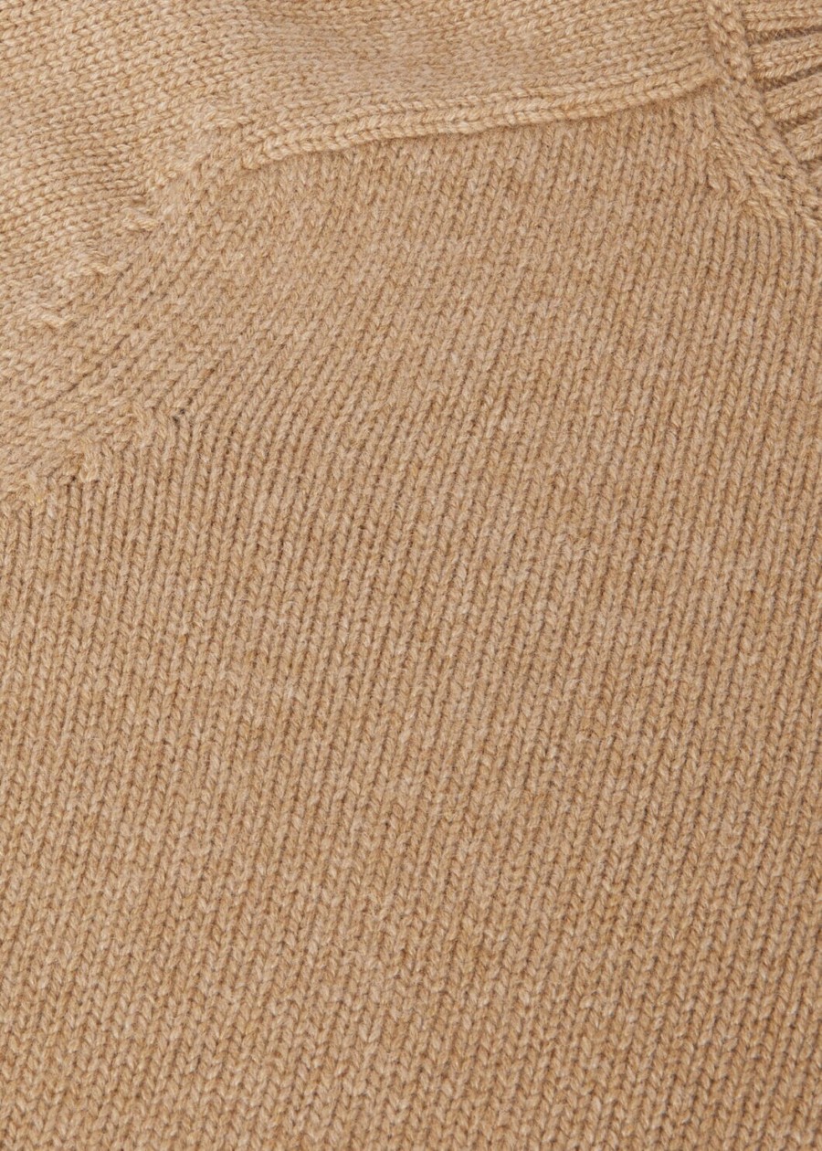 parksville crewneck baby cashmere golden wheat melange