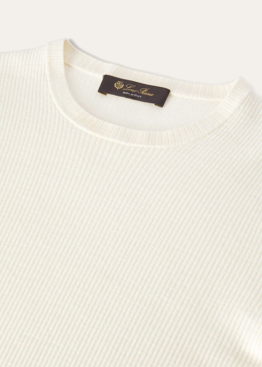 taupo virgin wool nougat crewneck