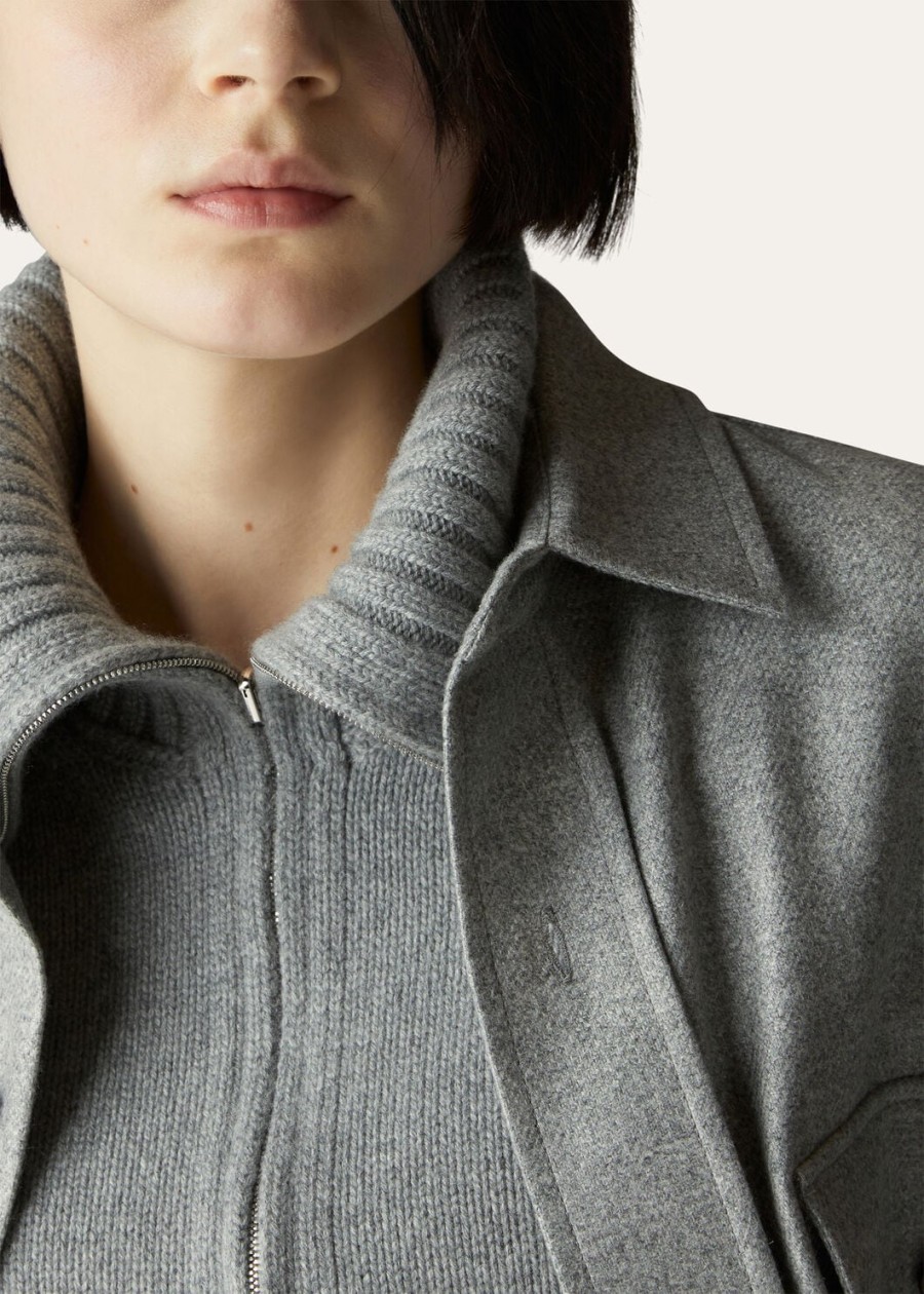parksville baby cashmere flannel melange sweater