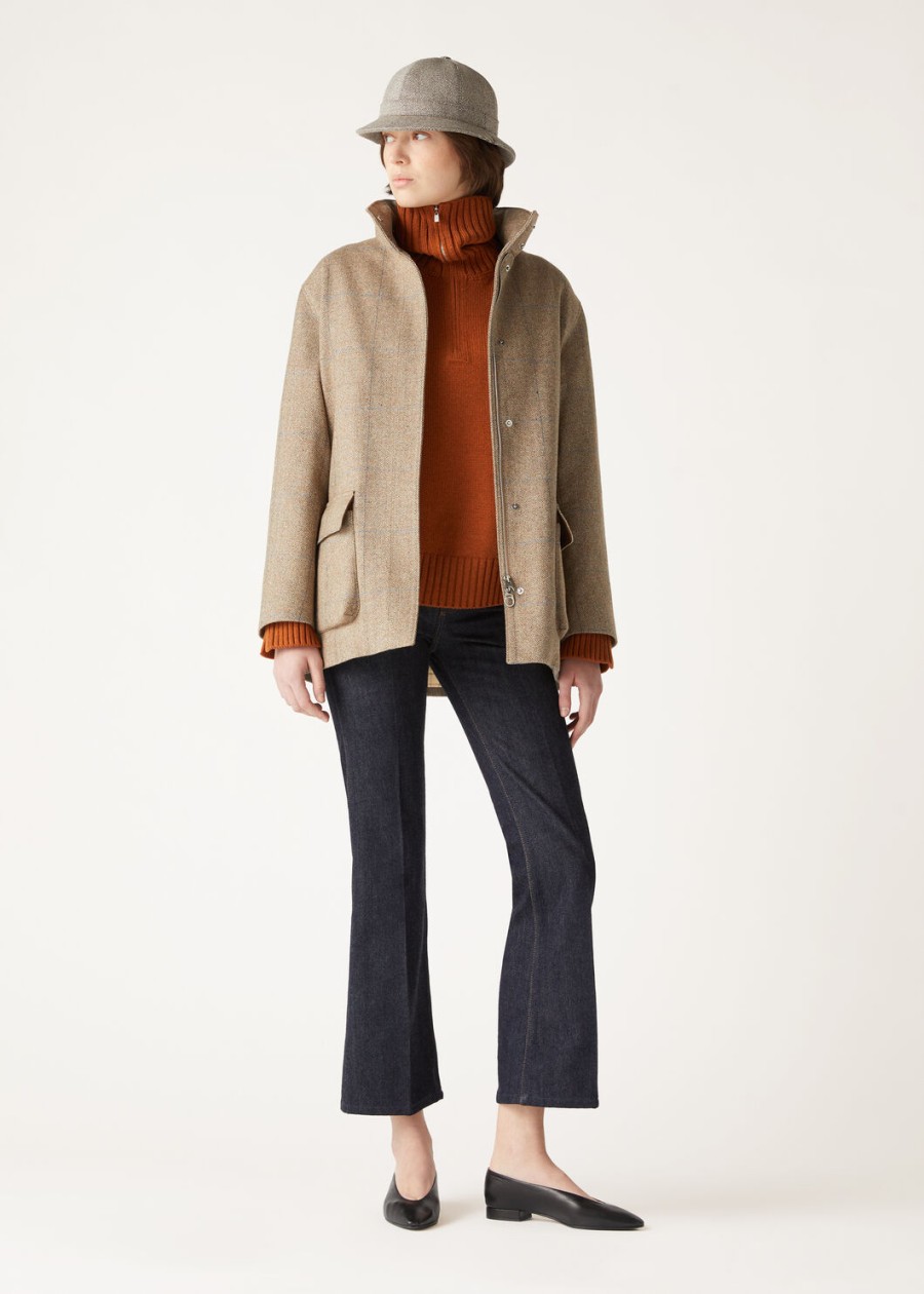 parksville baby cashmere autumn blaze melange sweater