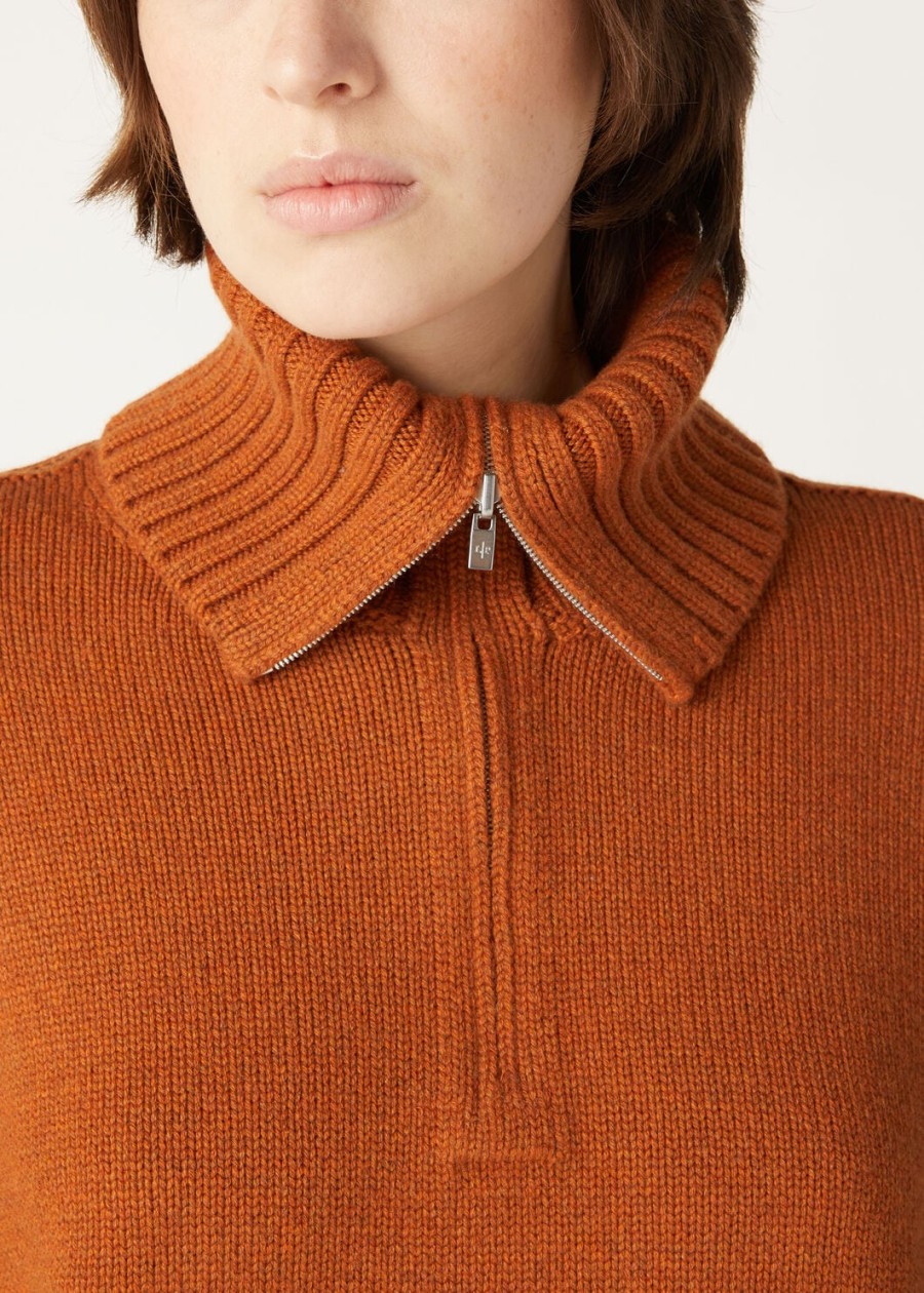 parksville baby cashmere autumn blaze melange sweater