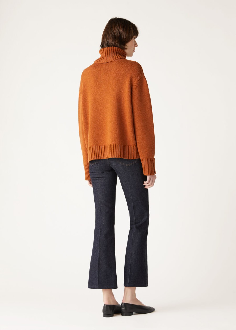 parksville baby cashmere autumn blaze melange sweater