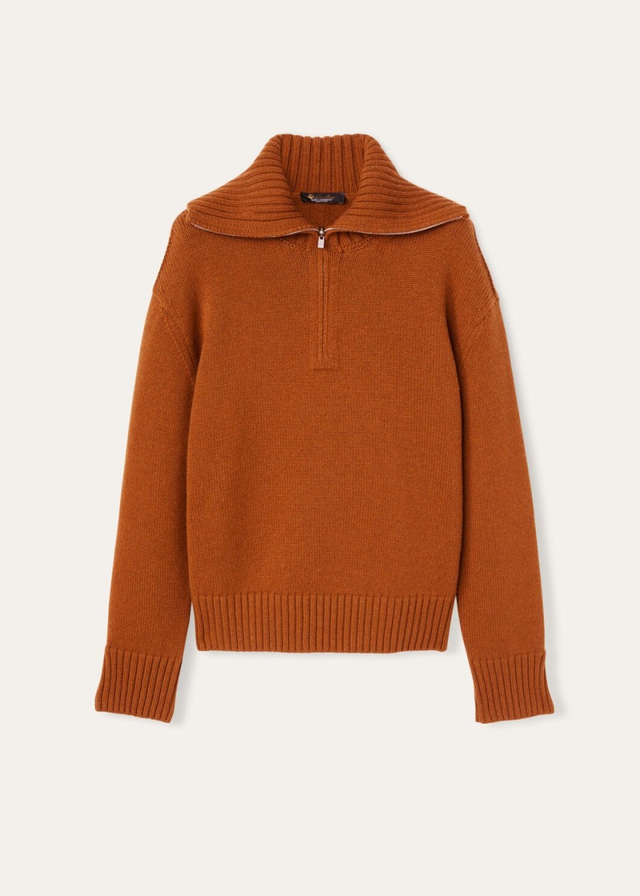 parksville baby cashmere autumn blaze melange sweater
