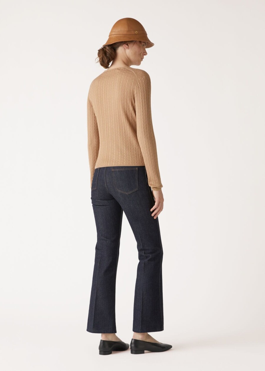 rimella kasjmier zijden cardigan gobi dunes