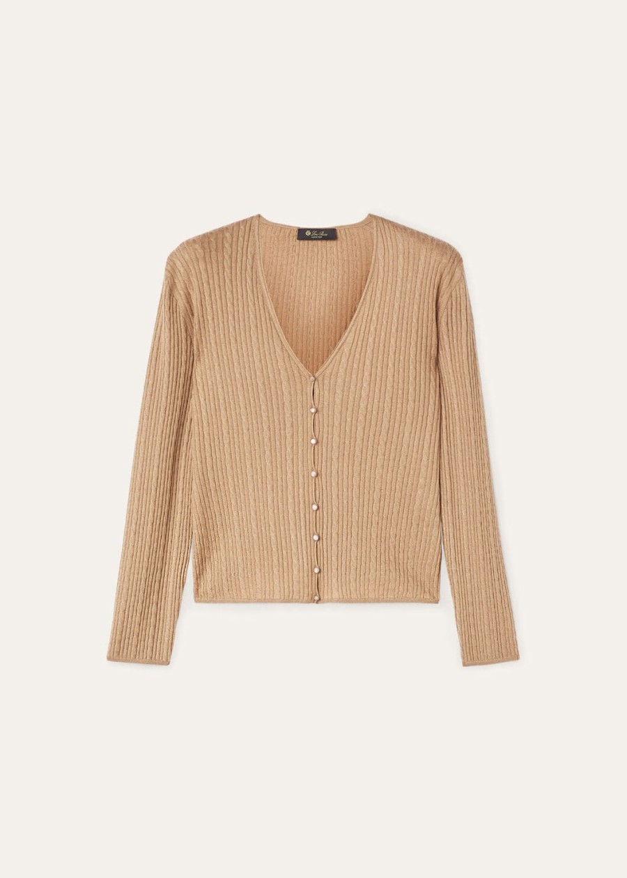 rimella kasjmier zijden cardigan gobi dunes