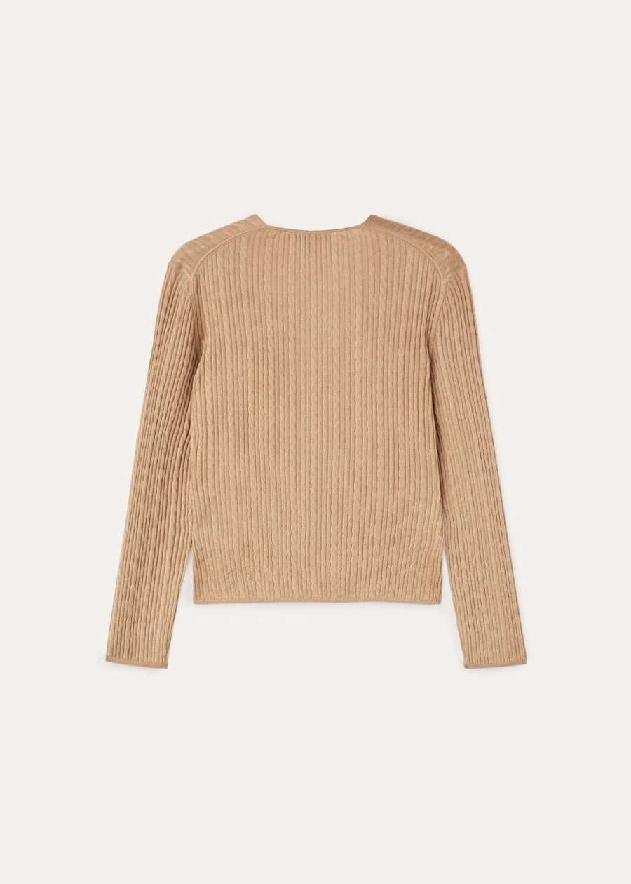 rimella kasjmier zijden cardigan gobi dunes