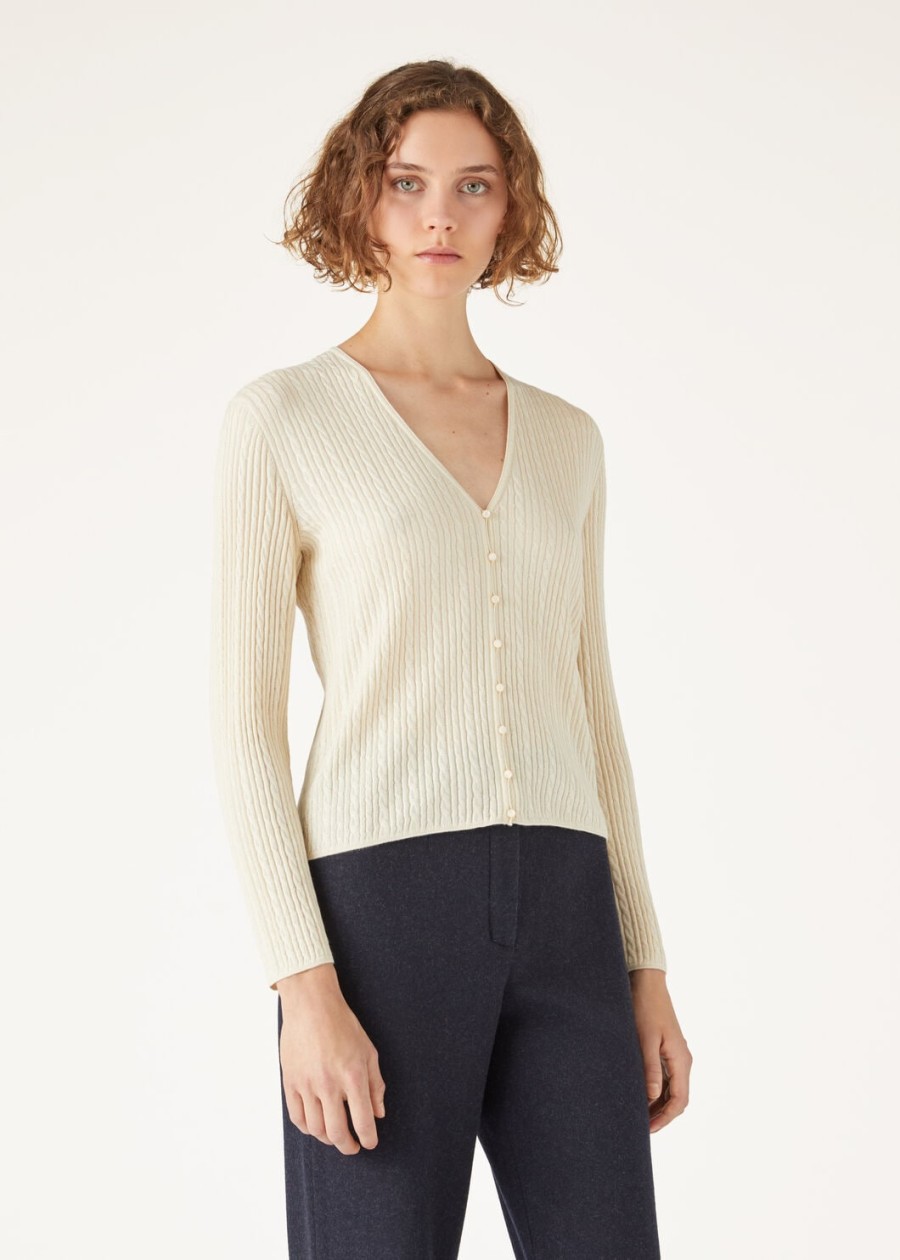 rimella cardigan crème kasjmier kasjmier