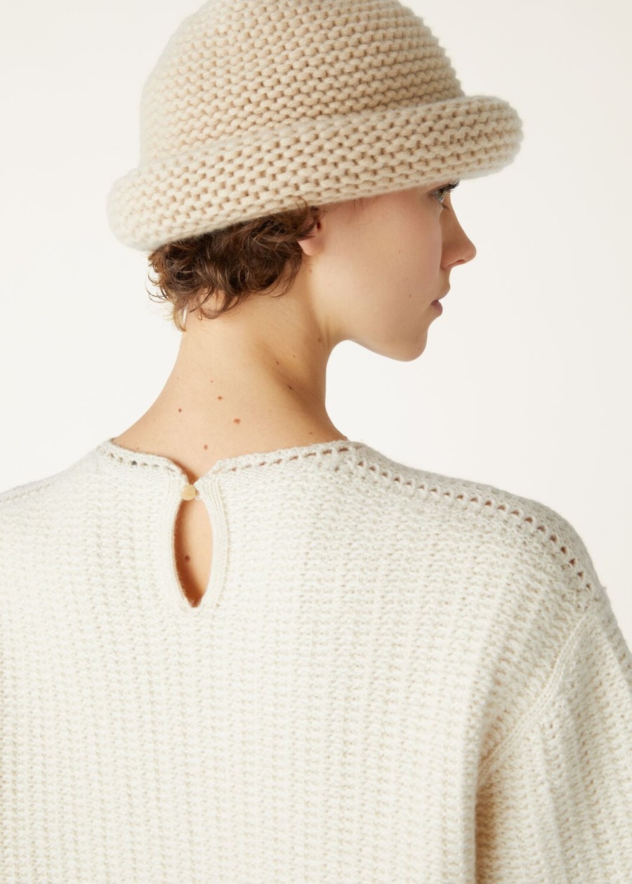fervento crewneck mohair kasjmier nougat