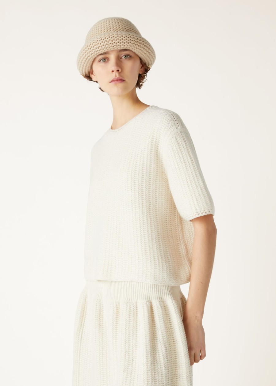 fervento crewneck mohair kasjmier nougat