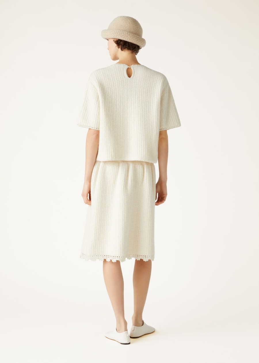 fervento crewneck mohair kasjmier nougat