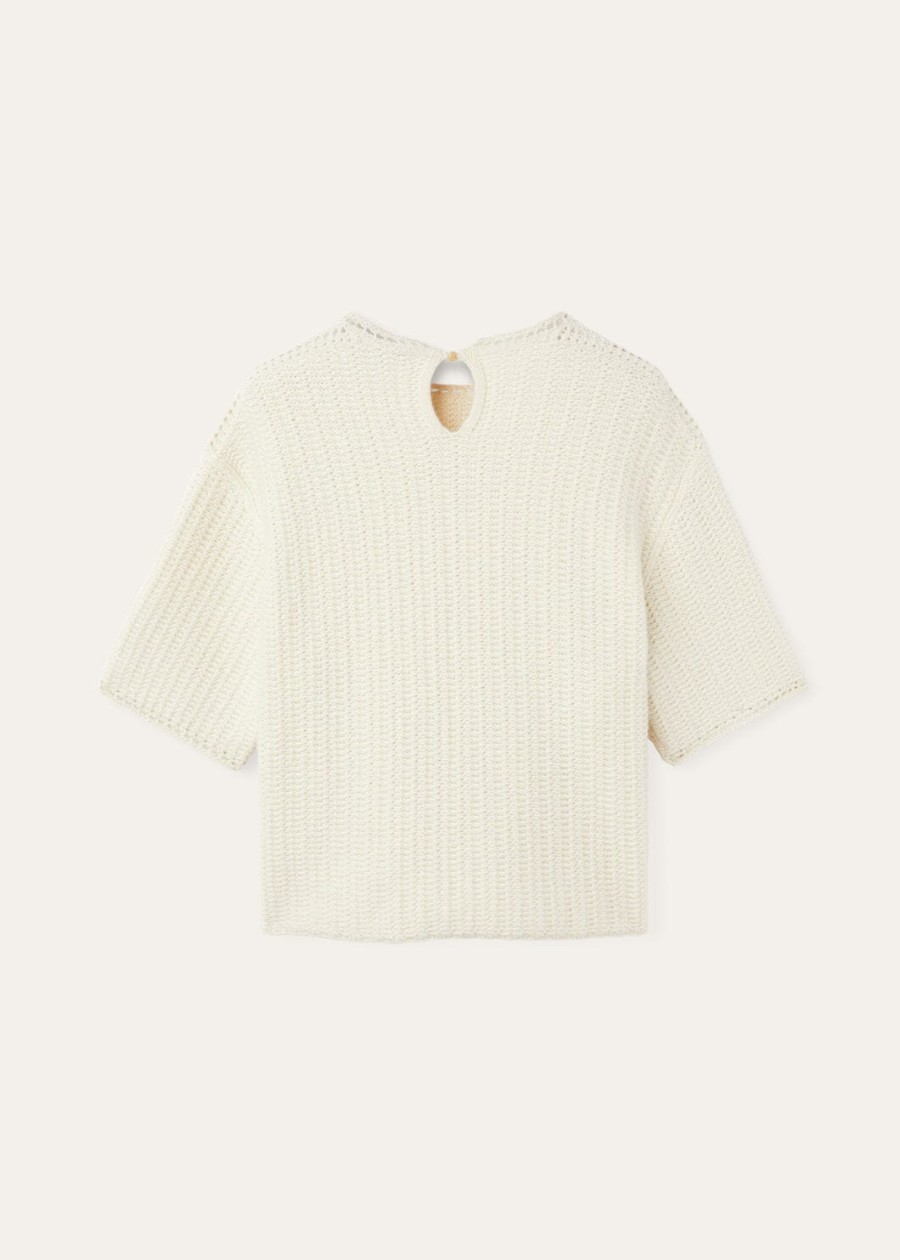 fervento crewneck mohair kasjmier nougat