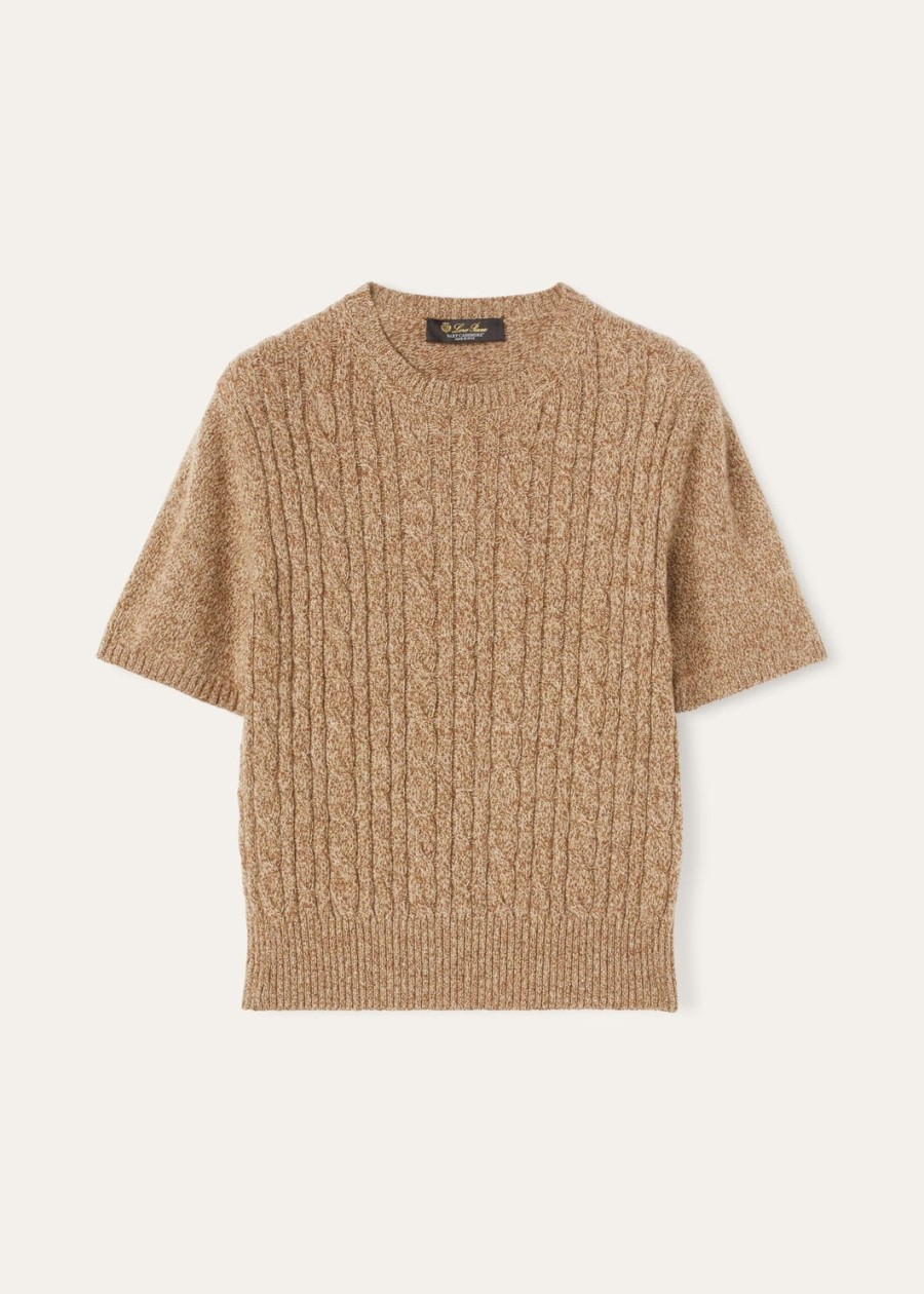 treccia crewneck baby cashmere goudkleuriggingerbread goud