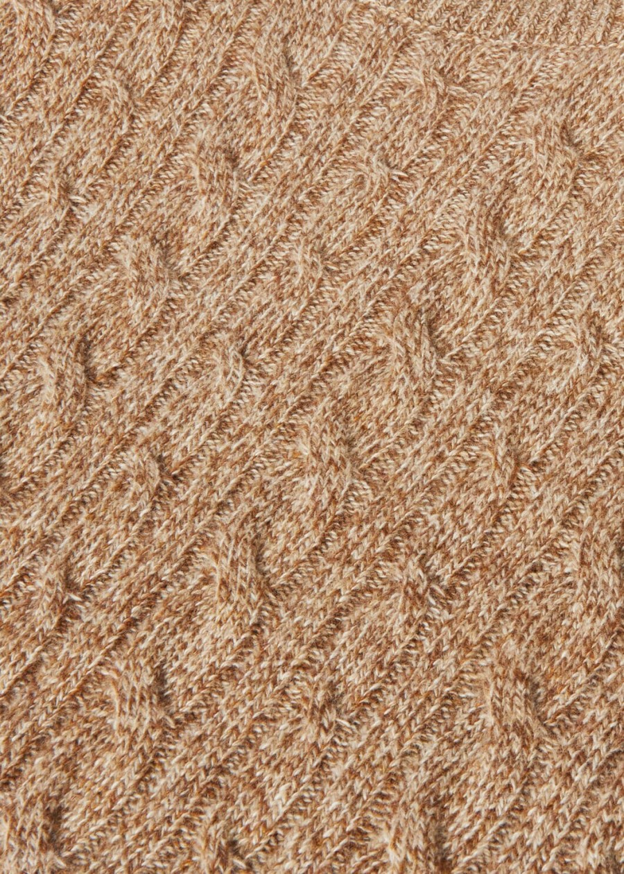 treccia crewneck baby cashmere goudkleuriggingerbread goud