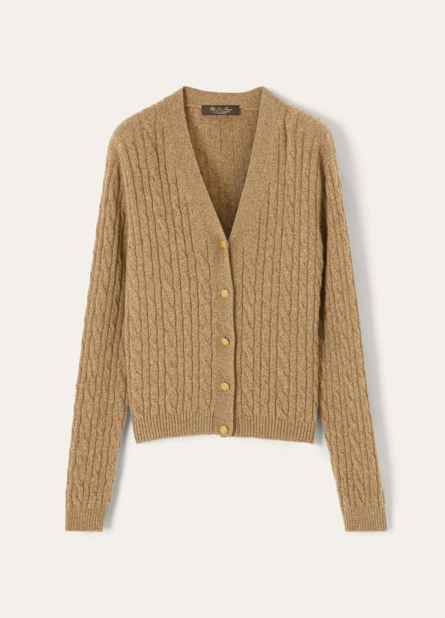 treccia cardigan baby cashmere rauwe honing melangerozemarijn infusie