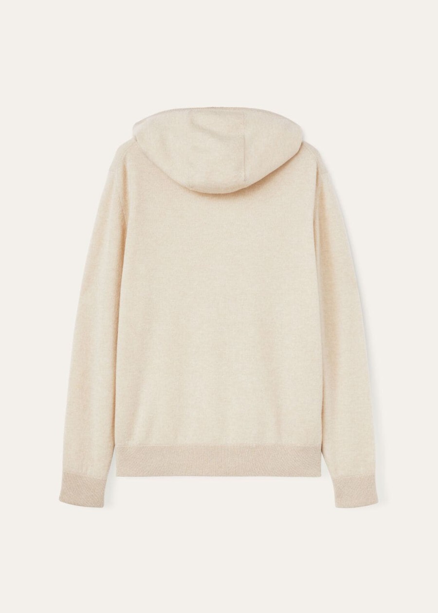 duo hooded bomber sweater natural cashmere suitcasenougat