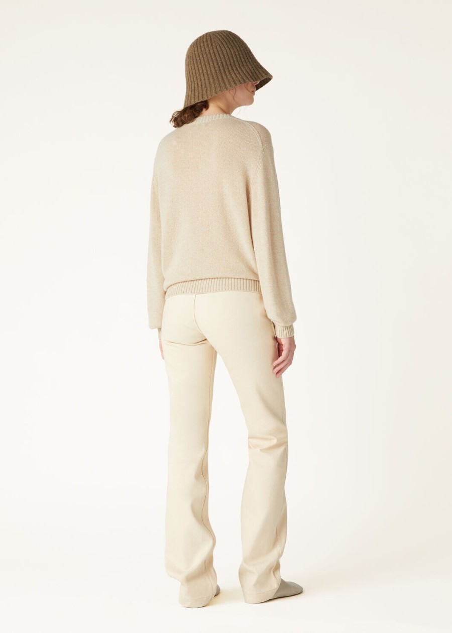 cellio crewneck baby cashmere blushing beigehelichrysumivory